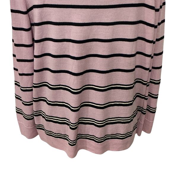 Talbots Woman’s Petites Lavender 100% Merino Wool Stripes Sweater Size 3XP - Picture 8 of 10